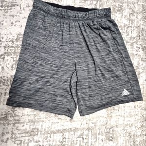 Adidas Athletic Shorts Large Grey